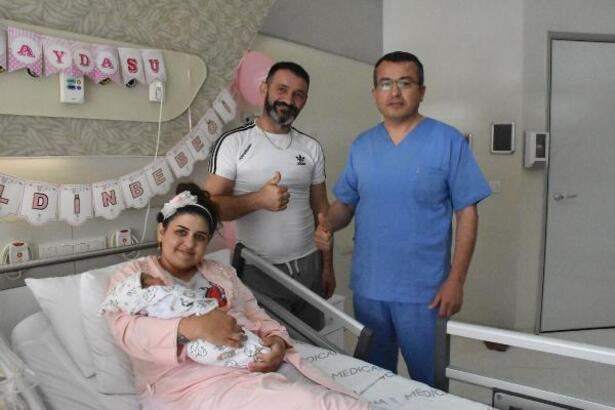 Sivas'ta doğum yaptı