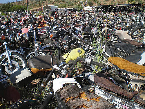 Trafikten çekilmiş motosiklet, atık ve hurdalar ihaleyle satılacak