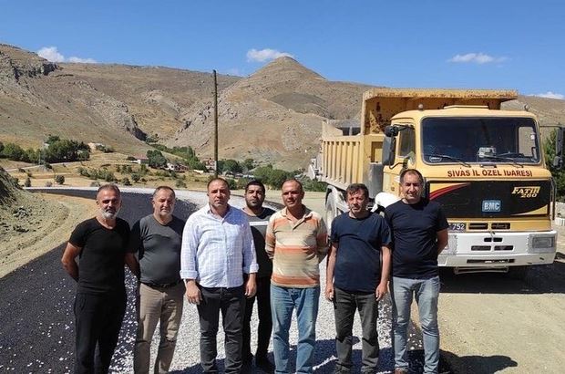 Kaymakam Baş, asfaltlama çalışmalarını inceledi