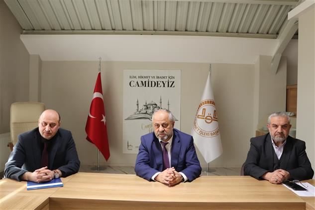 Pehlivan ilçe müftüleriyle vedalaştı