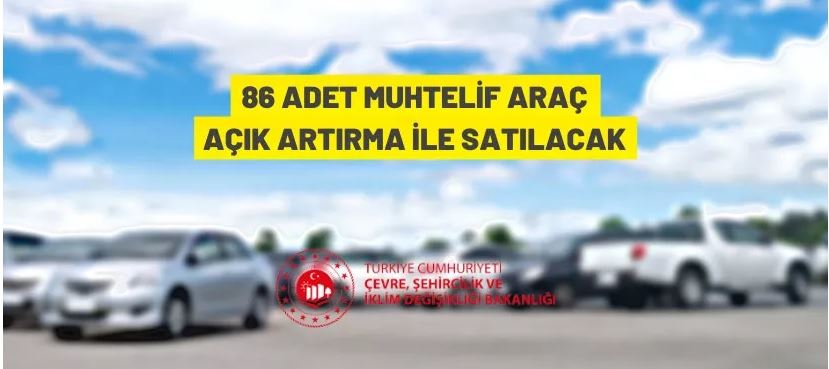 İstanbul Çevre, Şehircilik ve İklim İl Müdürlüğü'nden araç satış ihalesi