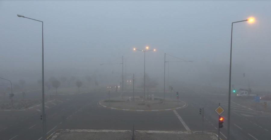 Sivas’ı sis kapladı (Video)