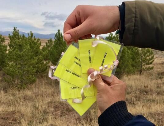 Taksim şehitleri için fidan dikildi