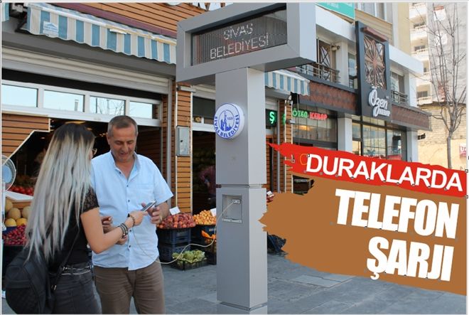 DURAKLARDA TELEFON ŞARJI