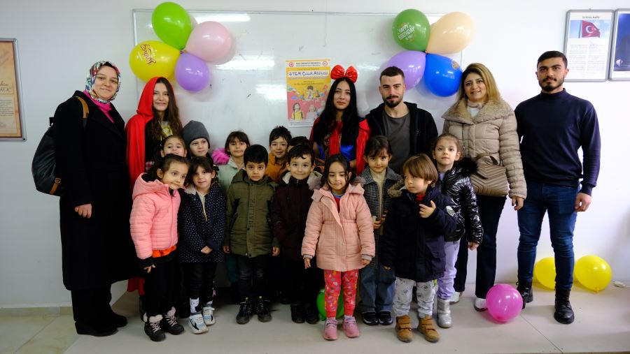 Atölyede doyasıya eğlendiler