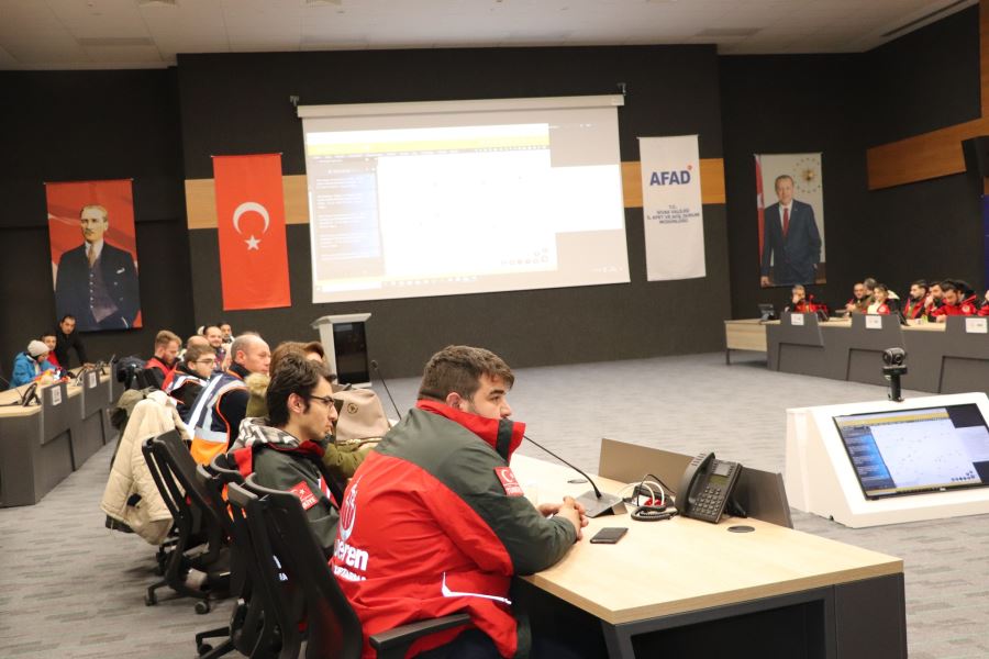 AFAD gönüllerine intikal tatbikatı
