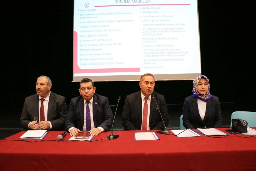 Eğitim hazırlıkları ele alındı