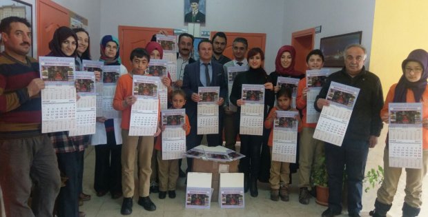 KÖY OKULUNDAN 15 TEMMUZ TEMALI TAKVİM