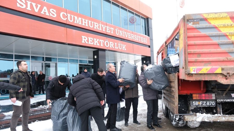 SCÜ’den deprem bölgesine yardım