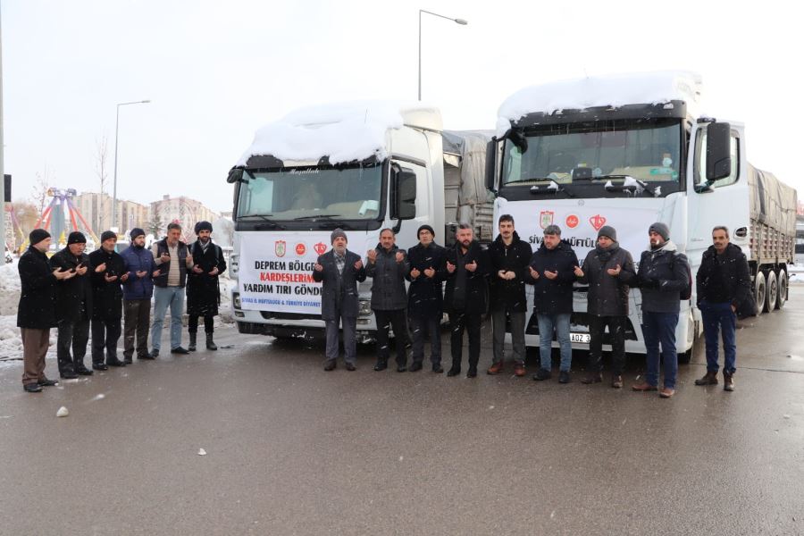 Yardım TIR’ları dualarla uğurlandı