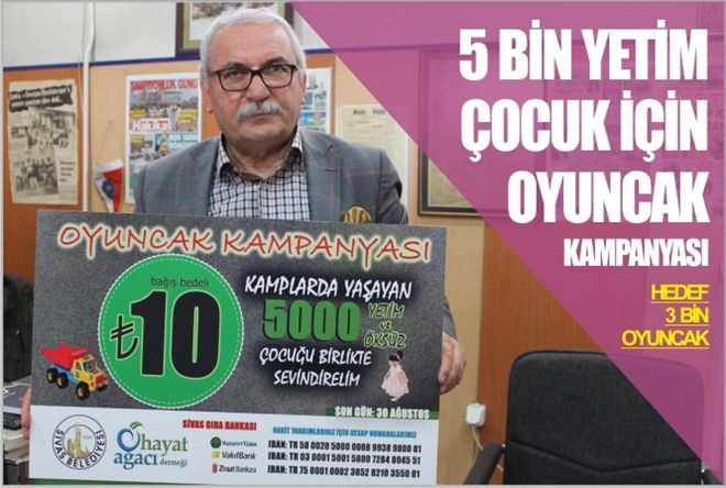 5 Bin yetim çocuk için oyuncak kampanyası