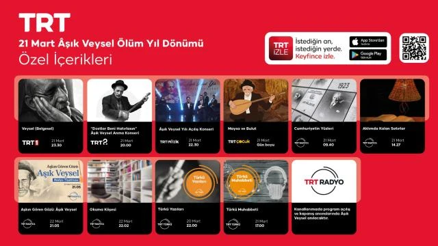 Aşık Veysel TRT Ekranlarında Anılacak