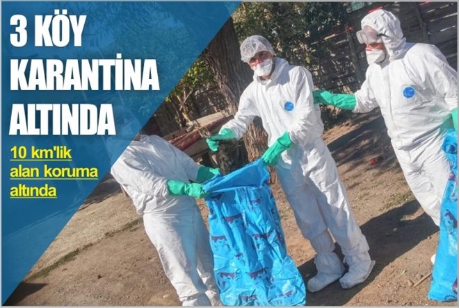 3 KÖY KARANTİNA ALTINDA