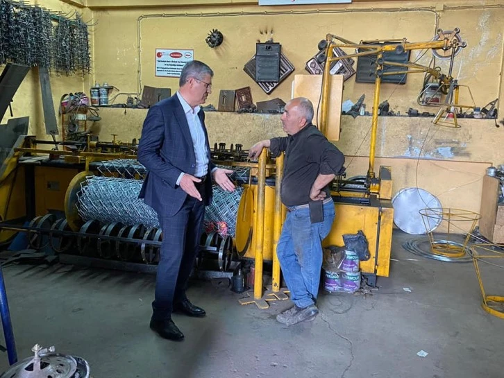 Sanayi Esnafını Ziyaret Etti