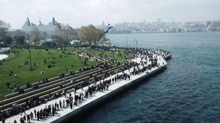Metrelerce Kuyruk Havadan Görüntülendi