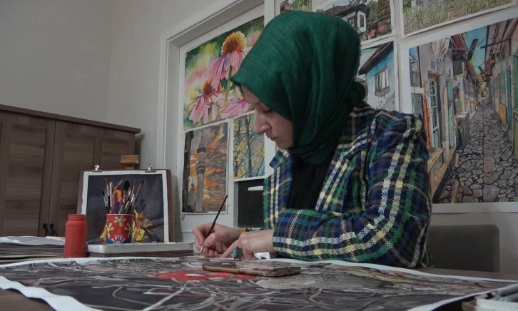 Depremin Acı Hatıralarını Sergiliyor