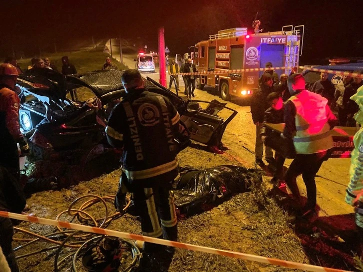 Denizli'de Feci Kaza: 4 Ölü, 3 Yaralı