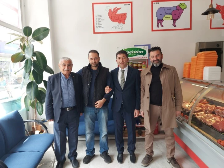 Çelik'ten Zara Esnafına Ziyaret