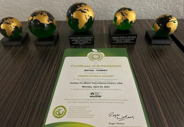 BOTAŞ'a 5 Çevre Ödülü