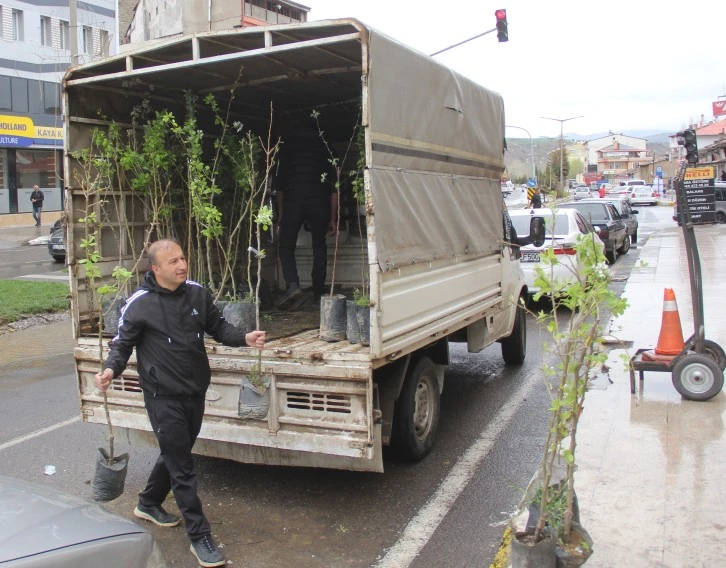 Hayatını Kaybeden Babası İçin Meyve Fidanı Dağıttı