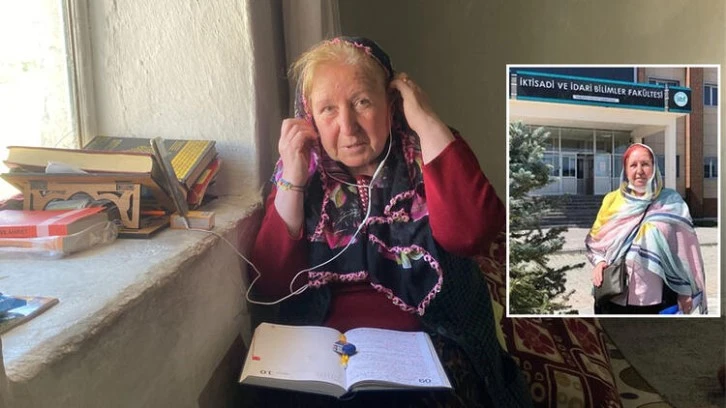 68 Yaşında Online Derslere Katıldı
