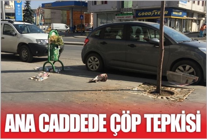 ANA CADDEDE ÇÖP TEPKİSİ