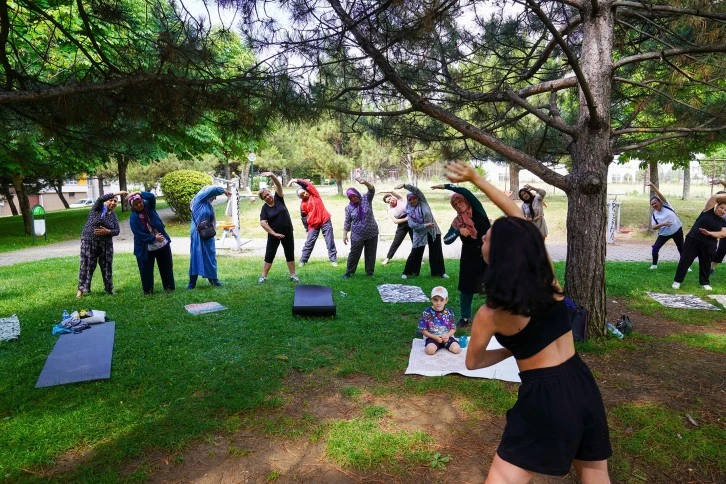Açık Havada Sporun Tadını Çıkardılar