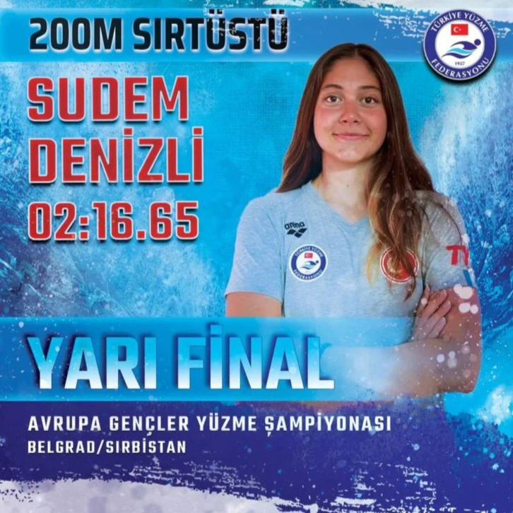 Milli Yüzücü Avrupa 13'üncüsü Oldu