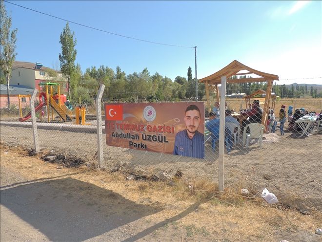 15 TEMMUZ GAZİSİNİN ADIYLA YAPTIRILAN PARK AÇILDI
