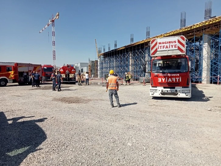 İnşaatta Çıkan Yangın Korkuttu