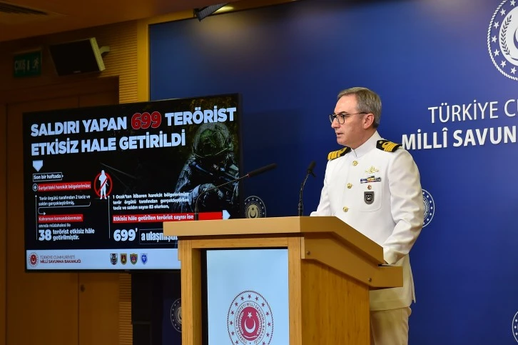 MSB 50 Teröristin Etkisiz Hale Getirildiğini Duyurdu