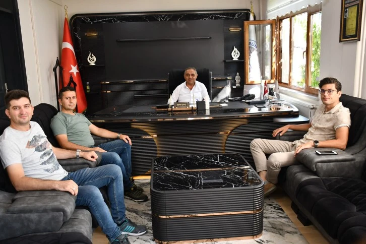 Polislerden Başkan Çiftçi’ye Veda Ziyareti