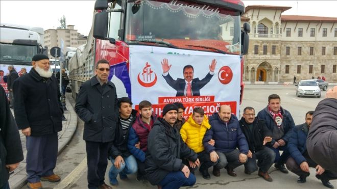 SİVAS´tan HALEP´e  YARDIM YAĞMURU