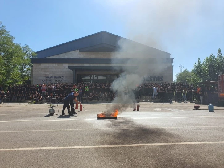 ESTAŞ'ta Yangın Eğitimi
