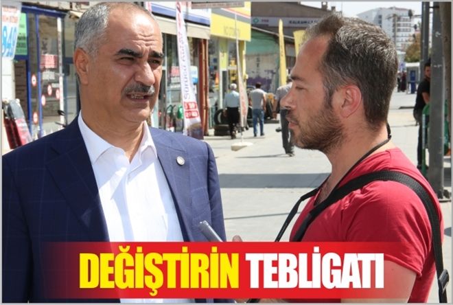 ?DEĞİŞTİRİN´ TEBLİGATI
