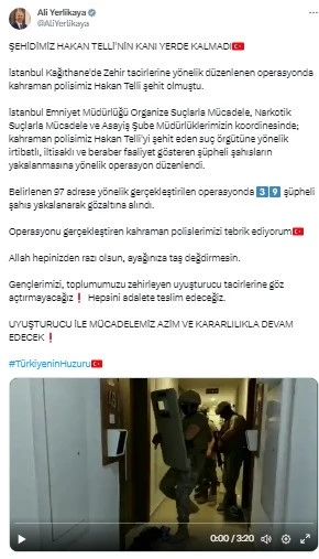 Bakan'dan Şehit Polisin Katilleriyle İlgili Açıklama