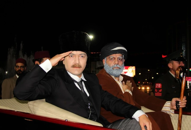 104'üncü Yılında Atatürk'ün Sivas'a Gelişi Canlandırıldı