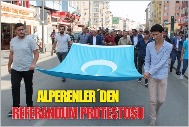 ALPERENLER´DEN REFERANDUM PROTESTOSU