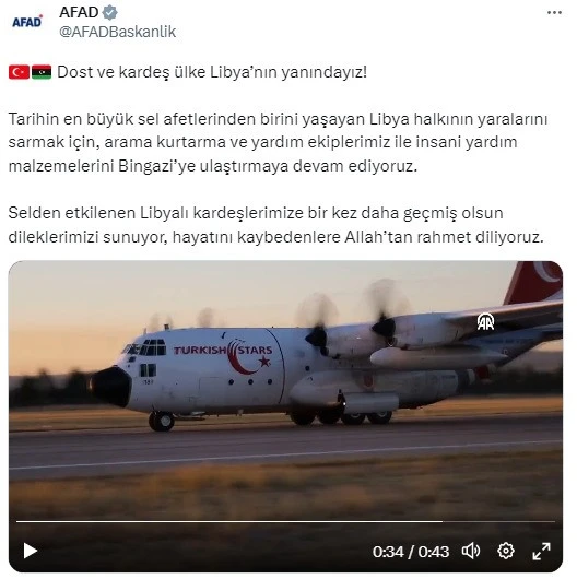 Bingazi'ye Yardımlar Sürüyor