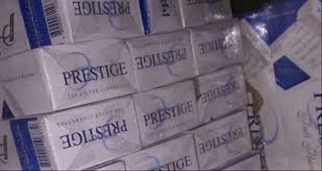 MERDİVEN ZULASINDA 1790 PAKET KAÇAK  SİGARA BULUNDU