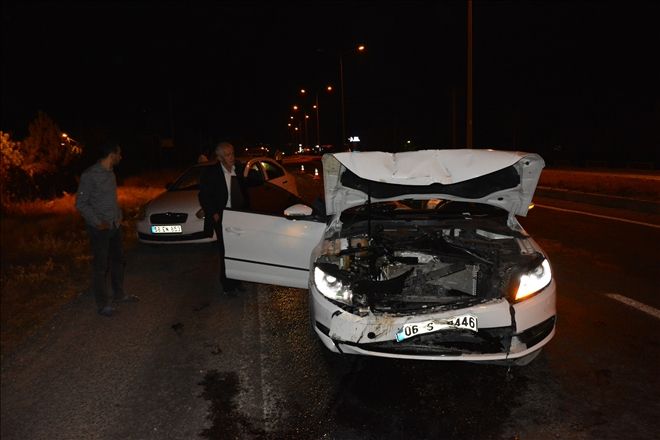 TRAFİK KAZASI : 2 YARALI