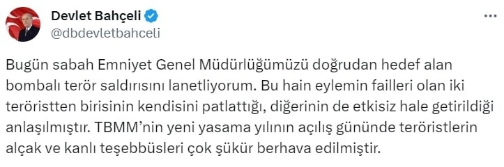 Bahçeli: Terörün Kökü Kazınacak