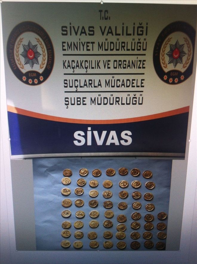 60 ALTIN SİKKE ELE GEÇİRİLDİ