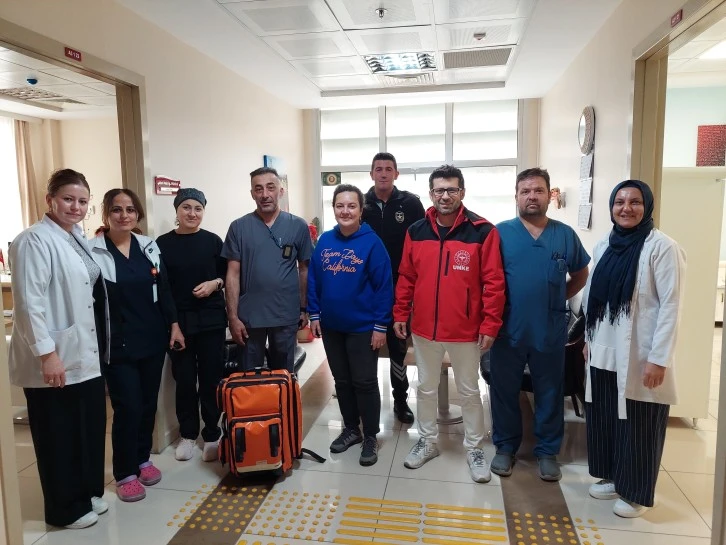 Sağlıkçılara 'Mavi Kod'lu Tatbikat