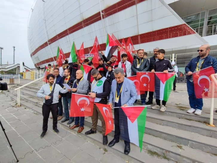 Sivaslı Gazetecilerden Filistin'e Destek