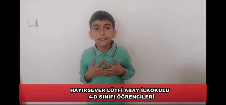 Sivaslı Miniklerden Filistin’e Şiirli Destek