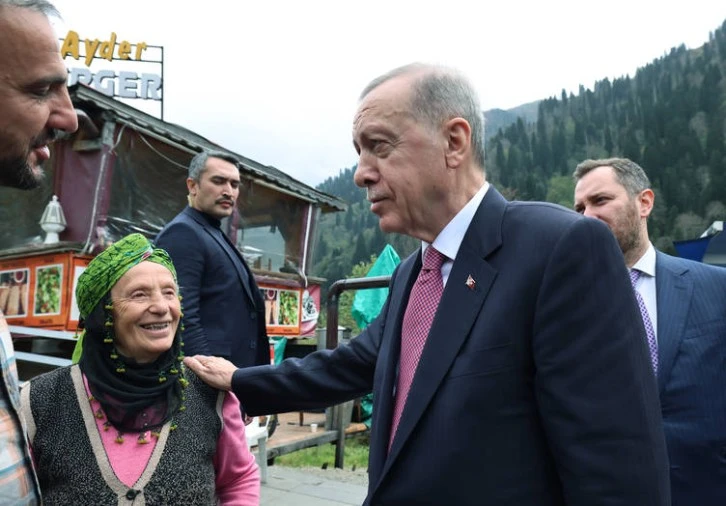 Cumhurbaşkanı Erdoğan Ayder'de