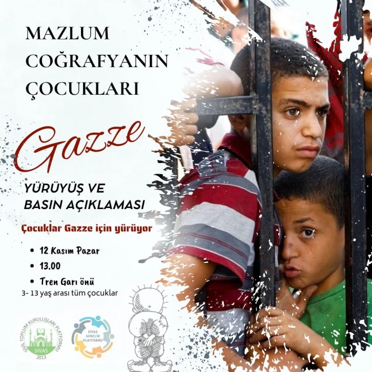 Filistinli Çocuklar İçin Yürüyecekler