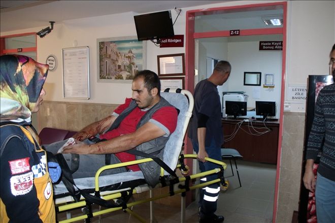 İNŞAAT MERDİVENİNDEN DÜŞEN İŞÇİ YARALANDI