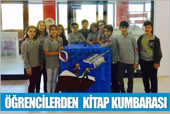 İLKOKUL ÖĞRENCİLERİNDEN  KİTAP KUMBARASI